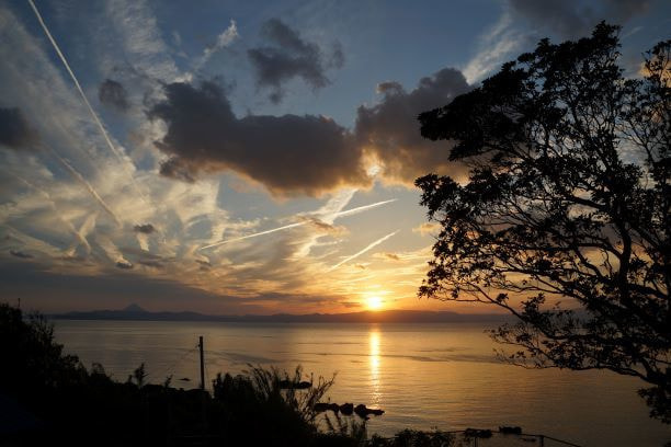 ユクサおおすみ海の学校-夕日